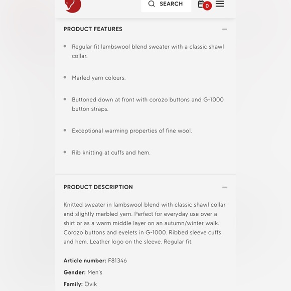 Fjällräven Lada Lambswool Sweater - Picture 4 of 4